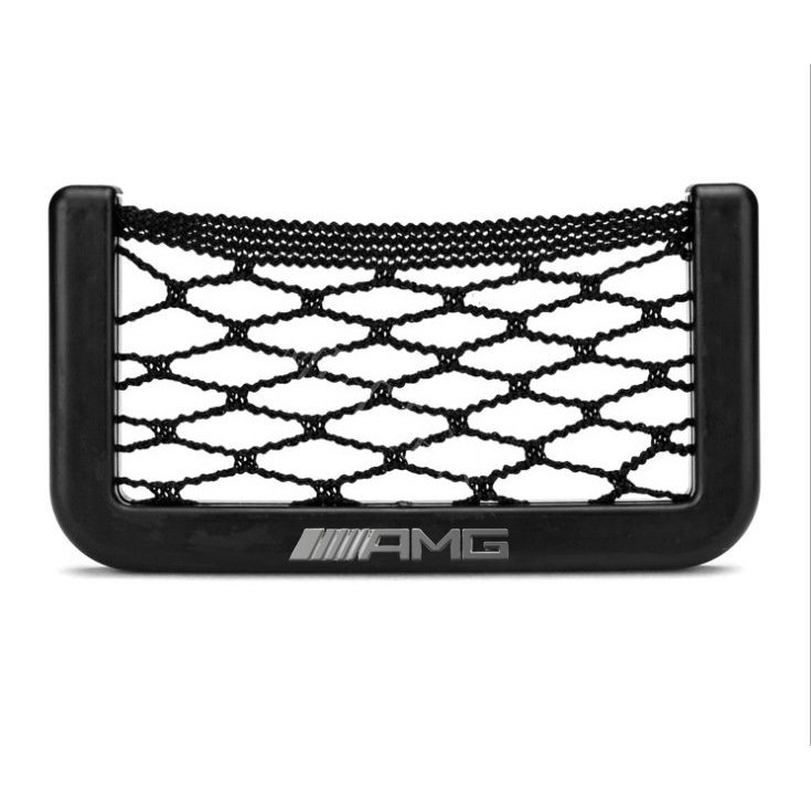 Mercedes Benz Tas Penyimpanan Jaring Kursi Mobil Universal Berkualitas Tinggi Phone Holder Pocket Untuk AMG W205 W212 W204 W220 W206 W124 EQE EQC W207 W211 W213 W218 W2222