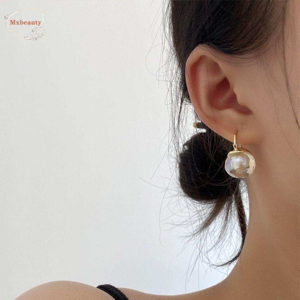 Mxbeauty Glazed Bead Earrings Elegan Desain Feminim Rasa Temperamen Hadiah Perhiasan Pernikahan Untuk Her Anting Gaya Korea