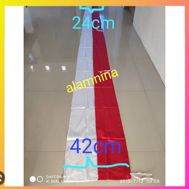 [ BISA COD ] Umbul umbul bendera lurus merah putih Bendera Umbul-umbul merah putih panjang 4m & 5m |