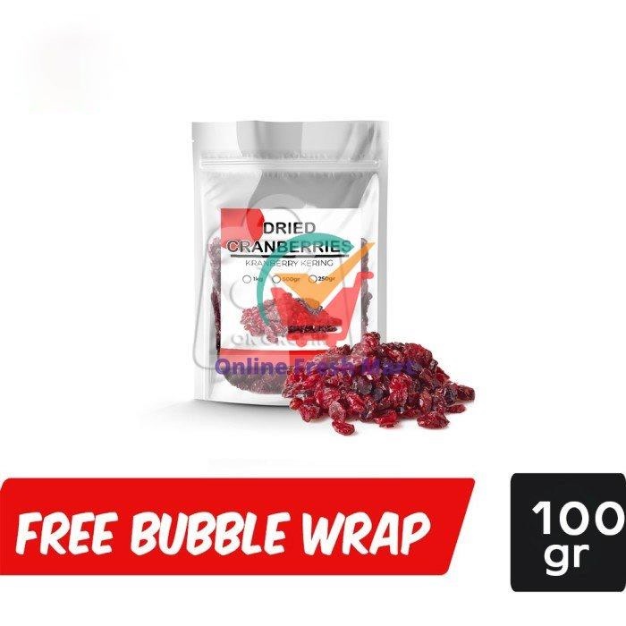 

Dried Cranberry Sweetened / Buah Cranberry Manis Kering (100 gr) - Online Fresh Mart Denpasar