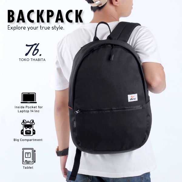 Tas Ransel Sekolah Kerja Elbrus TL341 Slot Laptop 14 Inch