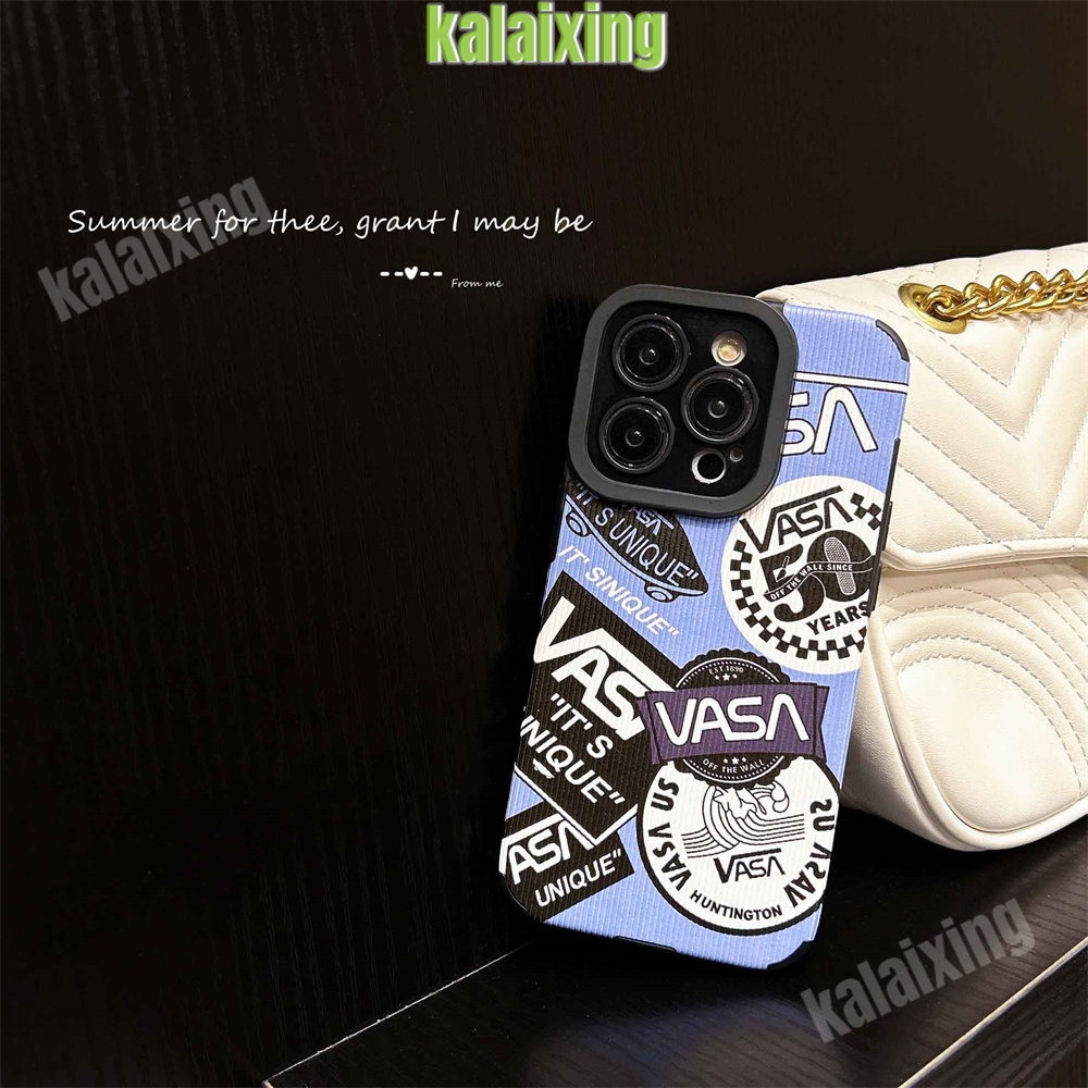 IPHONE Soft Case VANS Biru Untuk Iphone11 12 13 14 Pro Max14 Plus Xs Max X XR 78 Plus Soft Cover Belakang