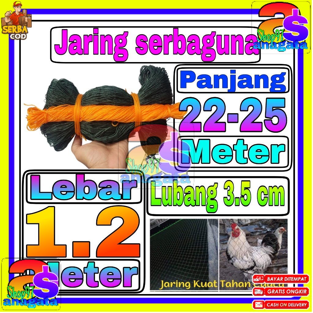Jaring Ayam 1,2 Meter Jaring Pagar Ayam Kandang jaring tanaman jaring kandang hewan jaring serbaguna