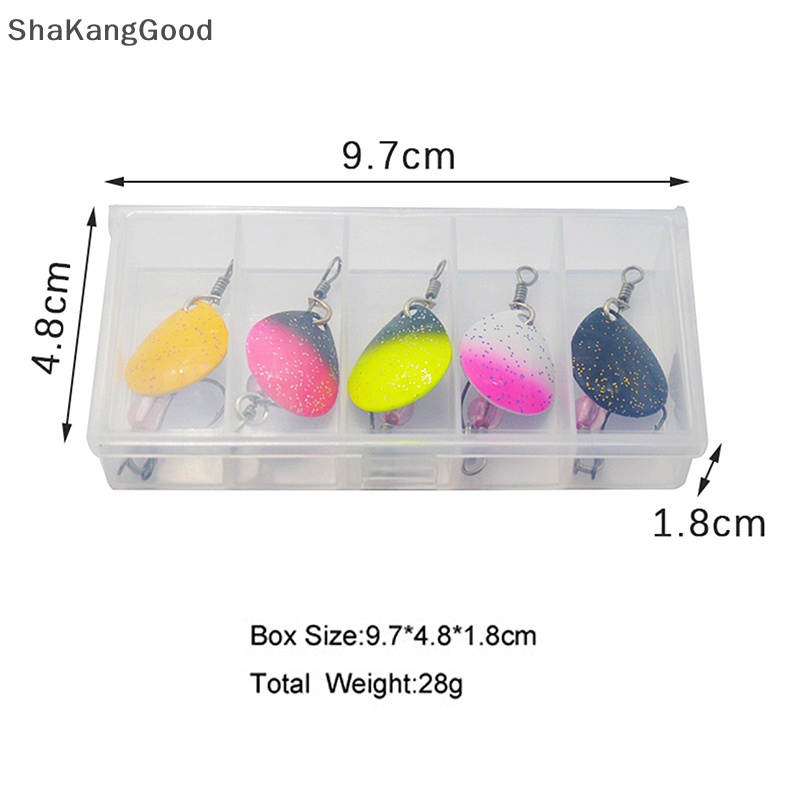 Selip Luya glitter 2.2g 6.5cm composite rotag glitter Warna Mulut Keriting trout single hook fake SKK