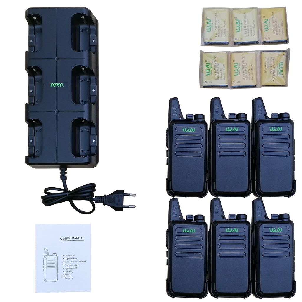 HT WLN C1 1 Kotak Isi 6 pcs UHF Handy Talky TWO WAY RADIO