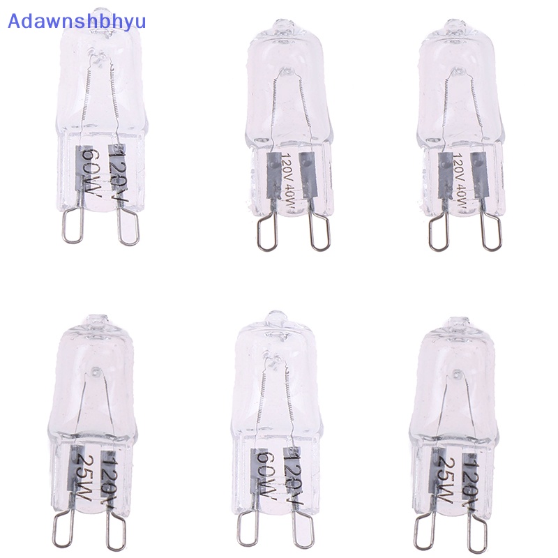 Adhyu 10Pcs G9 Pin Haen 120V 25W 40W 60W Lampu Bohlam JCD G9 ID