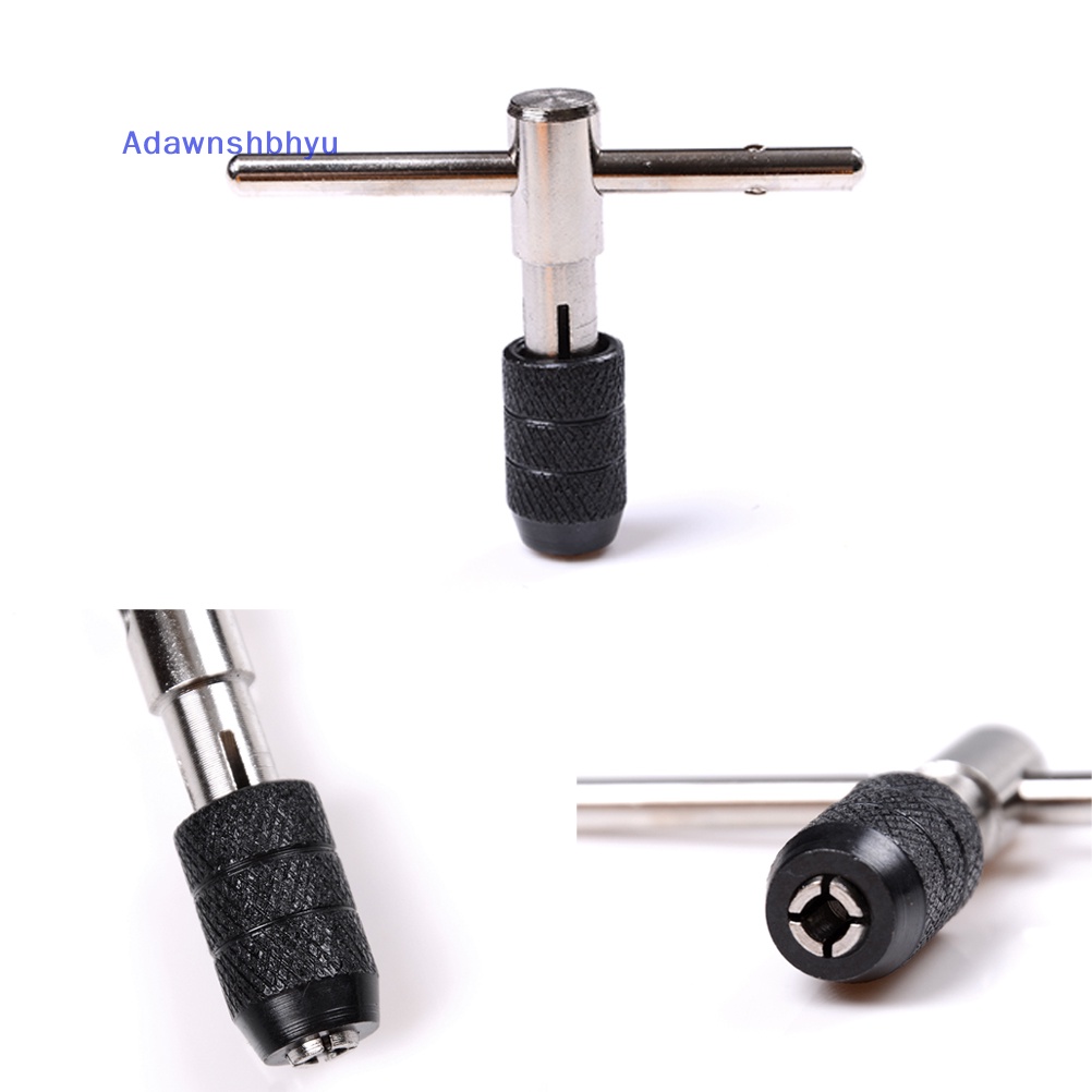 Adhyu T Type Hand Tap Wrench Sekrup Drat Taps Reamer M3-6 Screw Tap Holder Tools ID