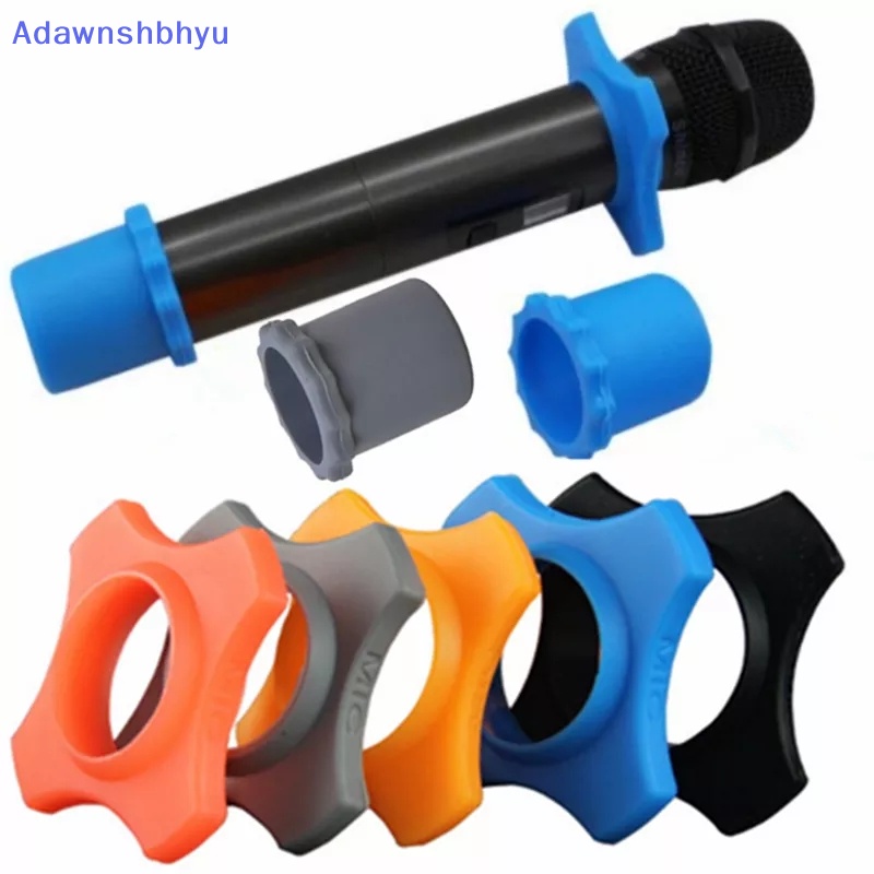 Adhyu Shakeproof Silicone Microphone Holder Anti-Rolling Mic Protection Ring Bawah ID