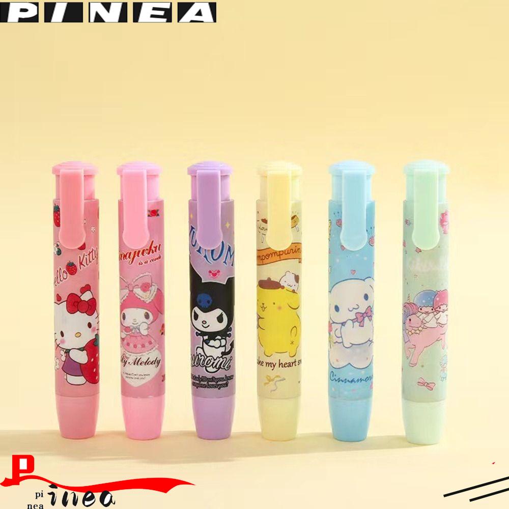 Nanas 3pcs /Set Creative Press Eraser Hadiah Pensil Siswa Kawaii Kuromi