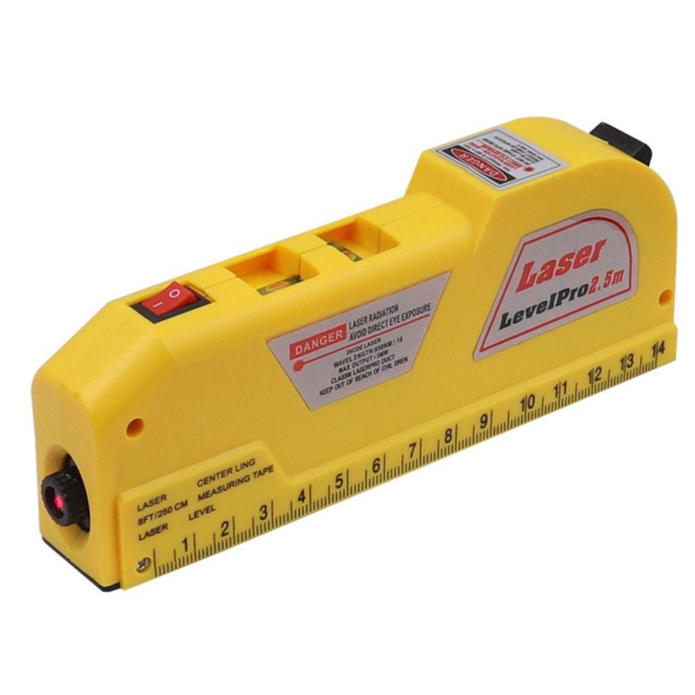 TOP Laser Level Mini Multi Fungsi Alat Ukur Tanah Dengan Bubble Aligner Ruler Gauge Waterpas
