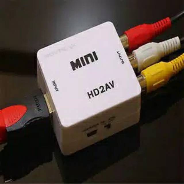 HDMI TO AV / RCA CONVERTER ADAPTER / MINI BOX / MINIBOX HDMI2AV 1080P mini HDMI to AV RCA converter 