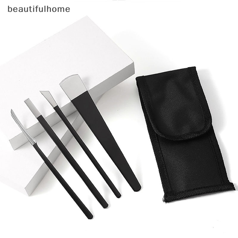 {beautifulhome} 3 /4Pcs /Set Alat Pedicure Jari Kaki Pemotong Untuk Manicure Kutikula Kulit Mati Jagung.