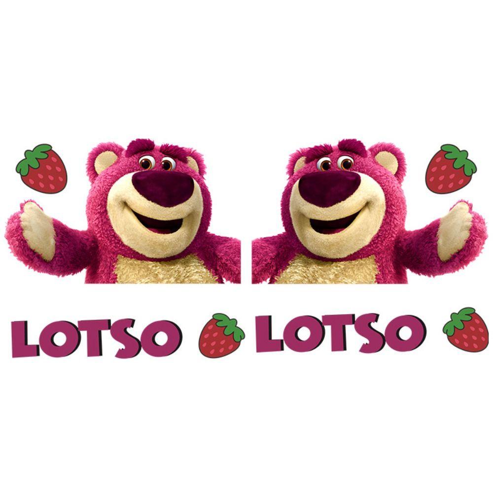 Lanfy Strawberry Bear Stiker Mobil Dekorasi Kartun Aksesoris Gadget Mobil Strawberry Bear Manyo Self Adhesive Strawberry Bear Car Decals Untuk Styling Mobil