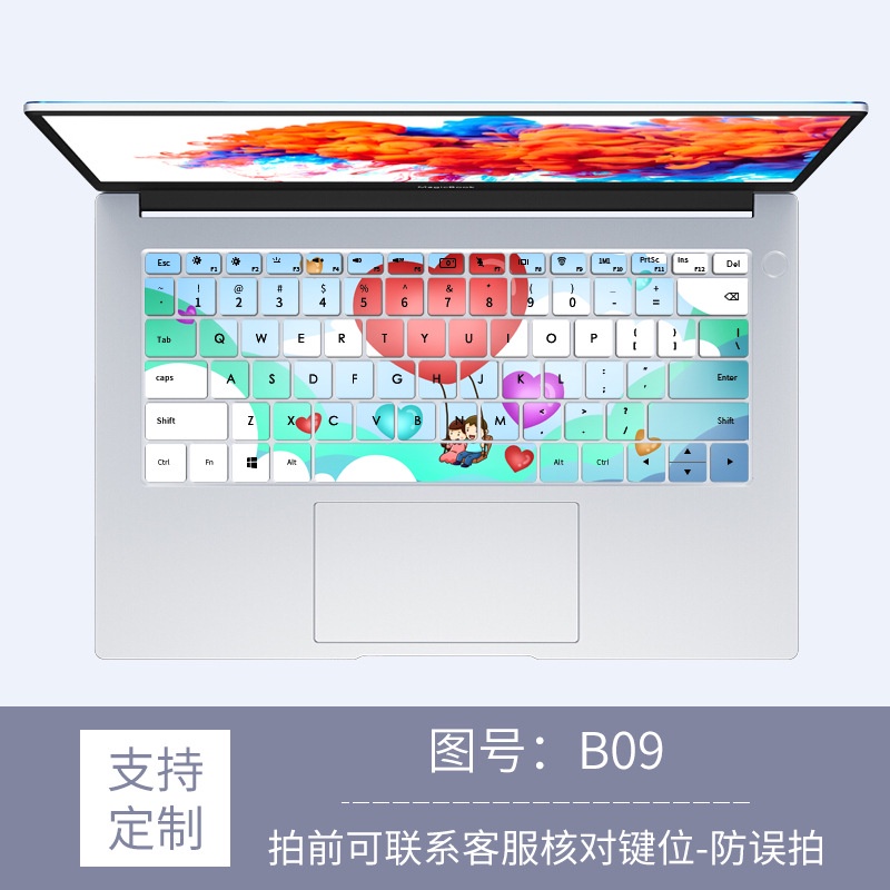 Cover Film Pelindung Debu Keyboard laptop Bunga Kartun Lucu Untuk Huawei MateBook X Pro 2021 MateBook D14 D15 MateBook 14S 13S MateBook 14magicbook 15magicbook14