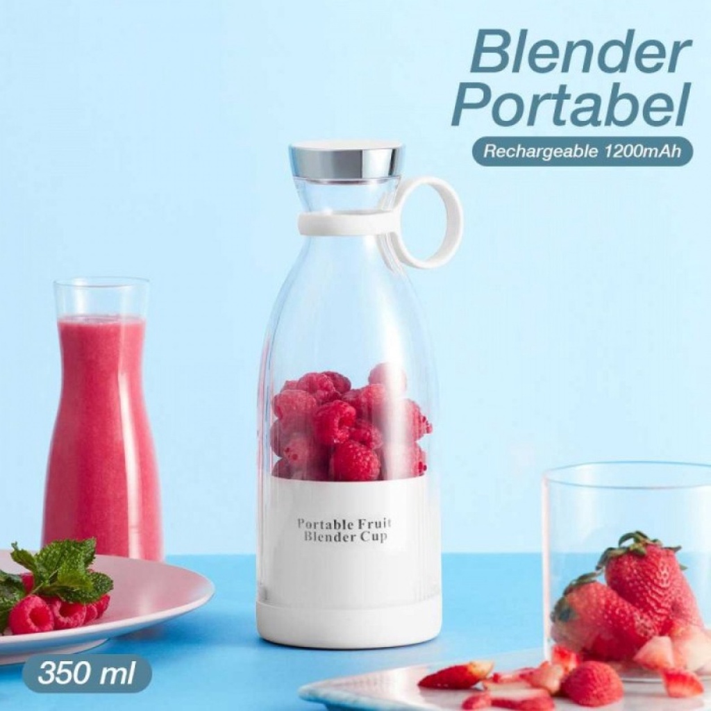 Blender Buah Sayur Portabel Mini Juicer Rechargeable 1200mAh 350ml 45W