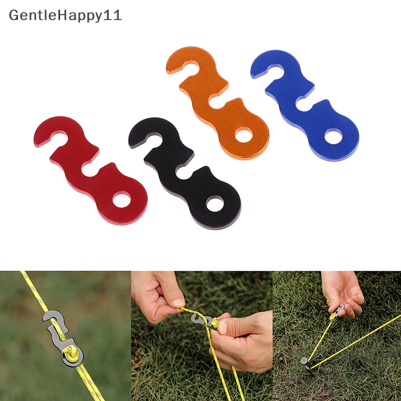 Gentlehappy 10pcs Adjustable Camping Tent Cord Tali Gesper S Type Tensioners Pengikat Kit Outdoor Camping Tents Mengamankan Aksesoris id