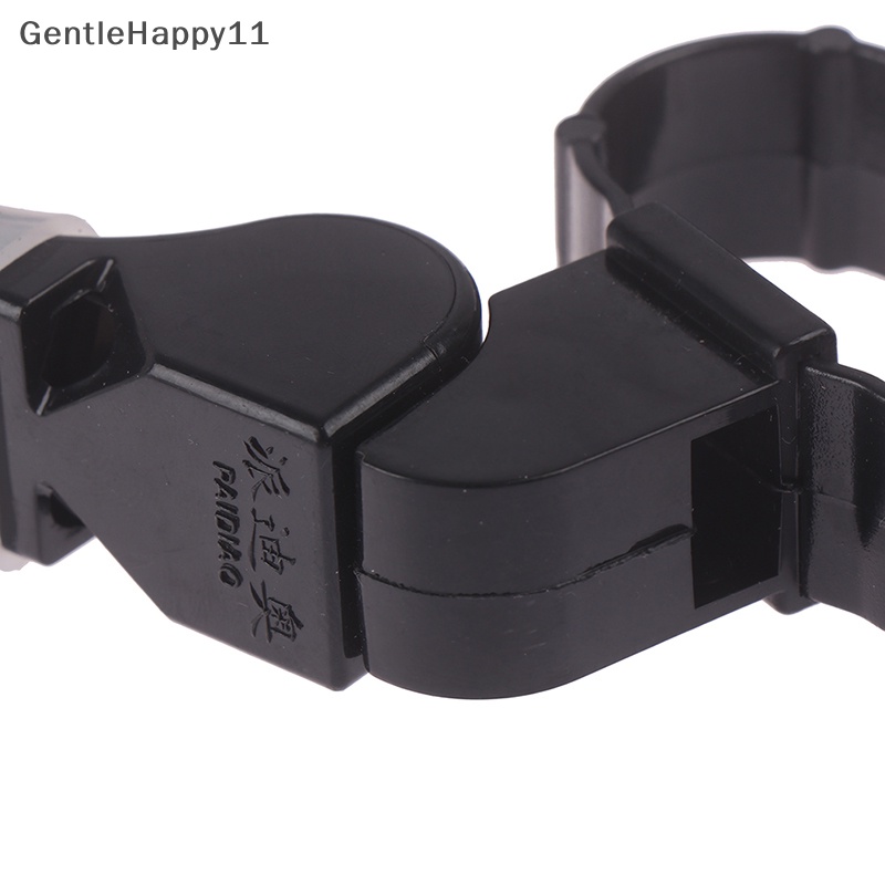 Gentlehappy Hitam Plastik Pealess Finger Grip Olahraga Skate/Football Wasit Mulut Peluit id