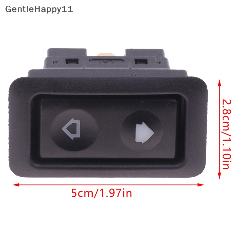 Gentlehappy Tombol Saklar Power Window Listrik 10-30A Untuk Semua Autos Dengan id Lampu LED Hijau