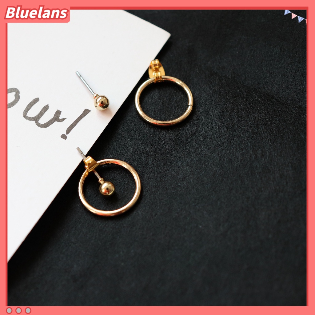 [BLS] Anting Bulat Geometris Sederhana, Anting Pejantan Serbaguna, Anting unisex Berongga Bulat