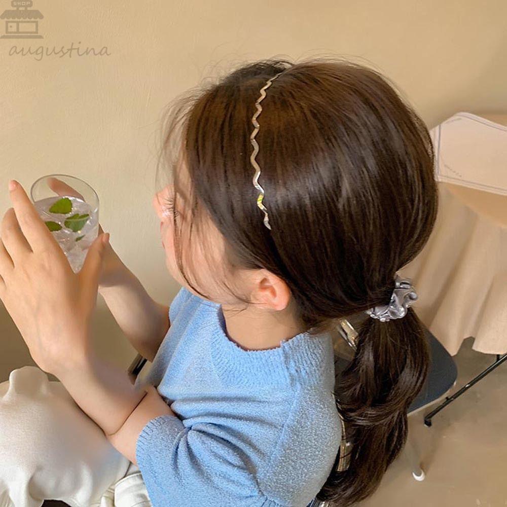 Agustina Gelombang Bando Hiasan Rambut Untuk Gadis Fashion Hiasan Kepala Non Slip Hairband Cuci Muka Bando Baru Hiasan Kepala Double Layer Headband Sylish Rambut Hoop Korea Head Wrap