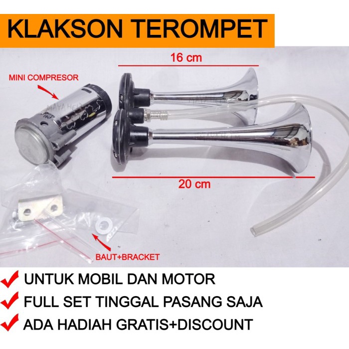 Klakson Terompet Mobil Motor Truck Bus Truk Telolet klakson Terompet