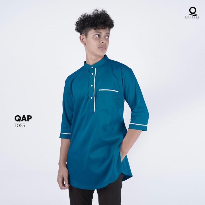 Baju Koko QAP Qomishu Koko Kurta Pakistan Pria