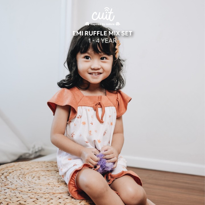 Cuit Baby Emi Ruffle Mix Set | Baju Bayi