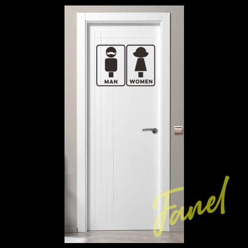 

[PS] Sticker WC Toilet Man Women Cutting Sticker Pintu Toilet
