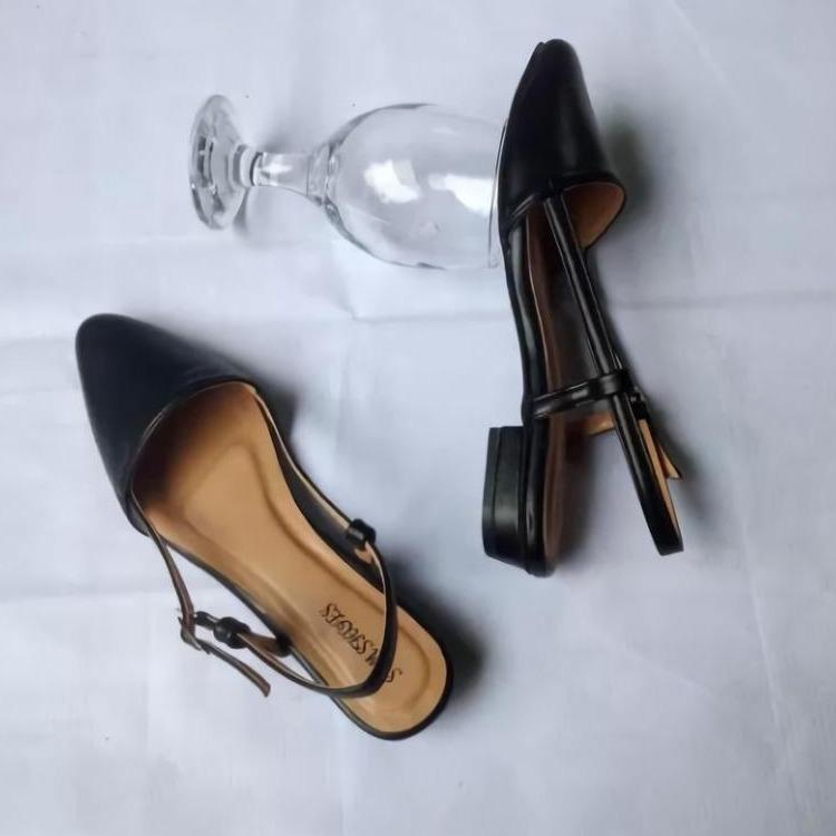 SAM SHOES : Sandal Heels Wanita 3cm Hak Yong Tinggi 3 Senti Sepatu