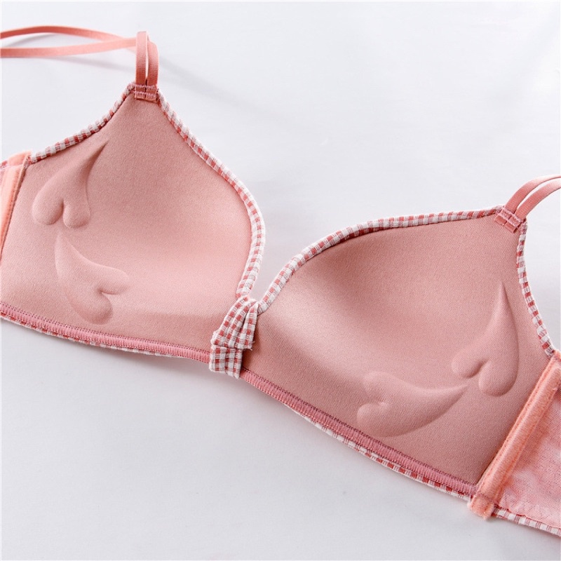 Bra Push Up BH Sexy Pakain Dalam Wanita Jepang Seksi Model Grid Kotak 5011