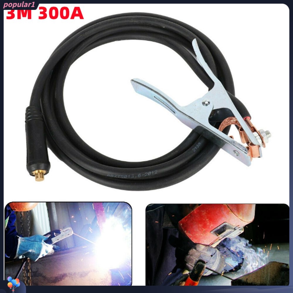 POPULAR Populer Earth Clamp Arc 10-25 Plug Klip Kabel Las Kepang Tembaga