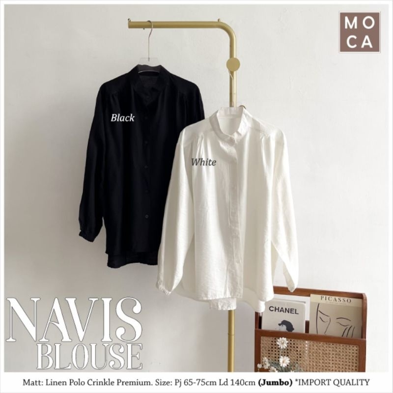 [Nafi Shop] Navis Blouse ORI MOCA Atasan Wanita Jumbo Terbaru