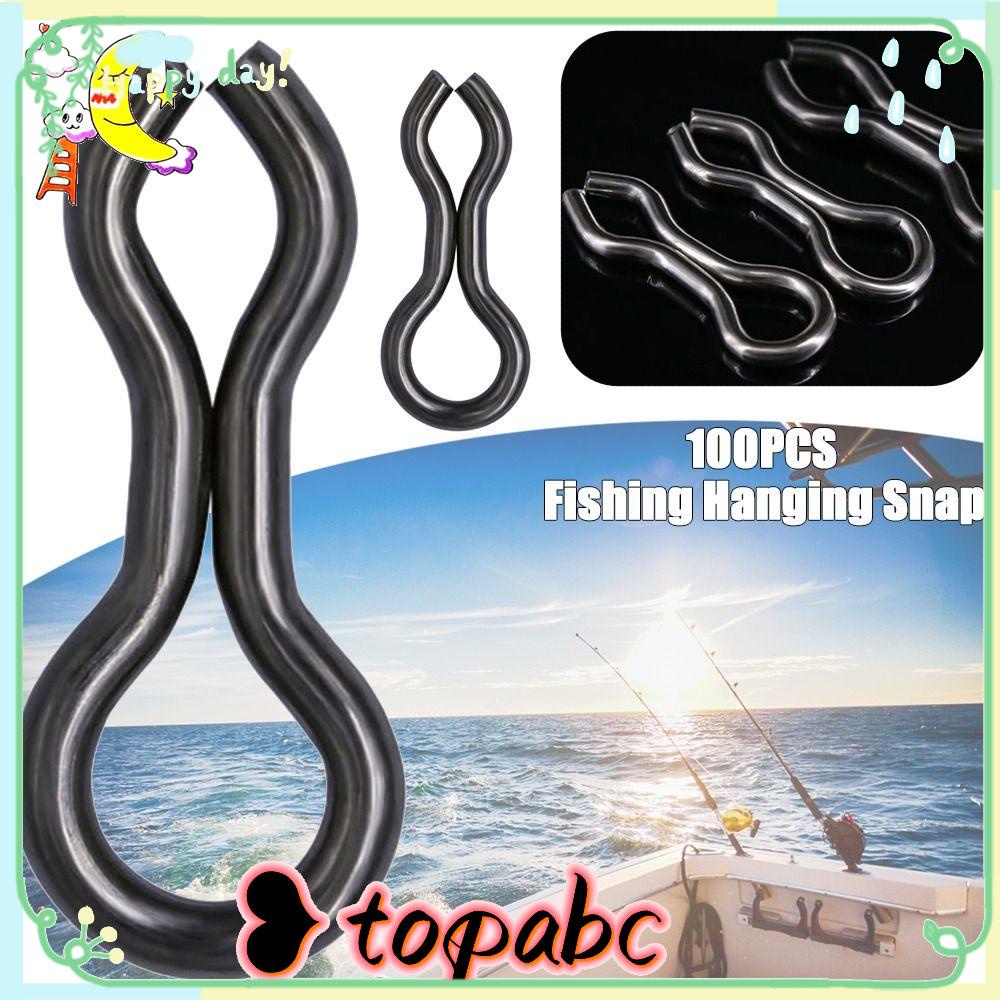 TOP 100pcs Memancing Gantung Snap Hot Gold Konektor Tahan Lama Portabel