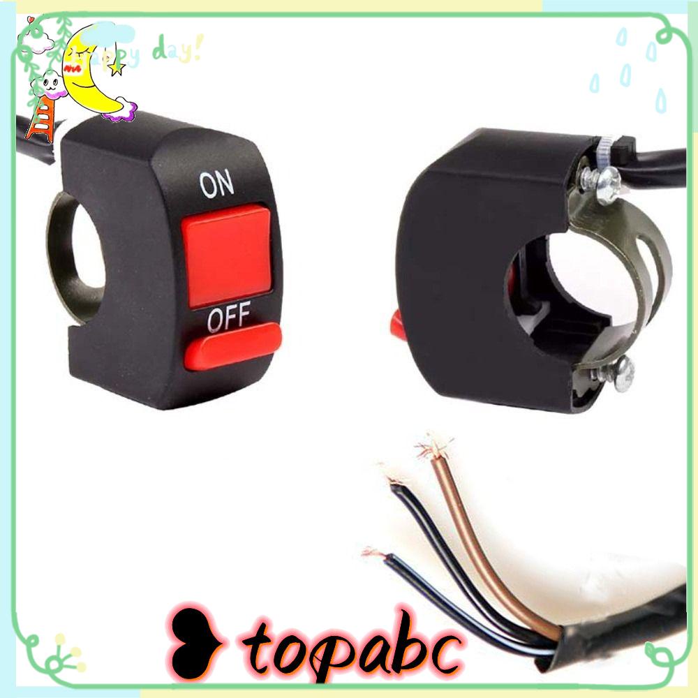 TOP 2pcs Saklar Stang Motor Scooter Aksesoris Universal Stang Refit Saklar Indikator Lampu