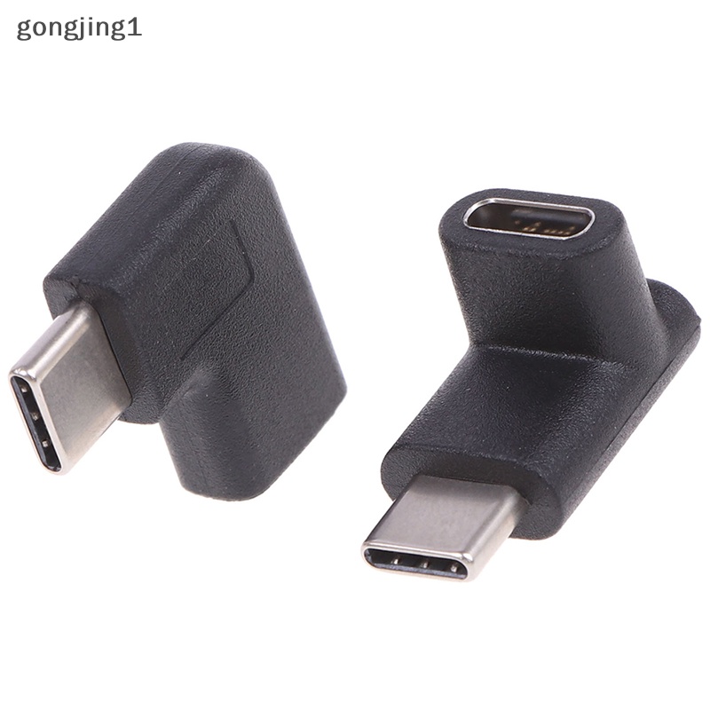 Ggg Sudut Kanan 90derajat USB 3.1 Tipe C Male To Female USB-C Converter Adapter ID