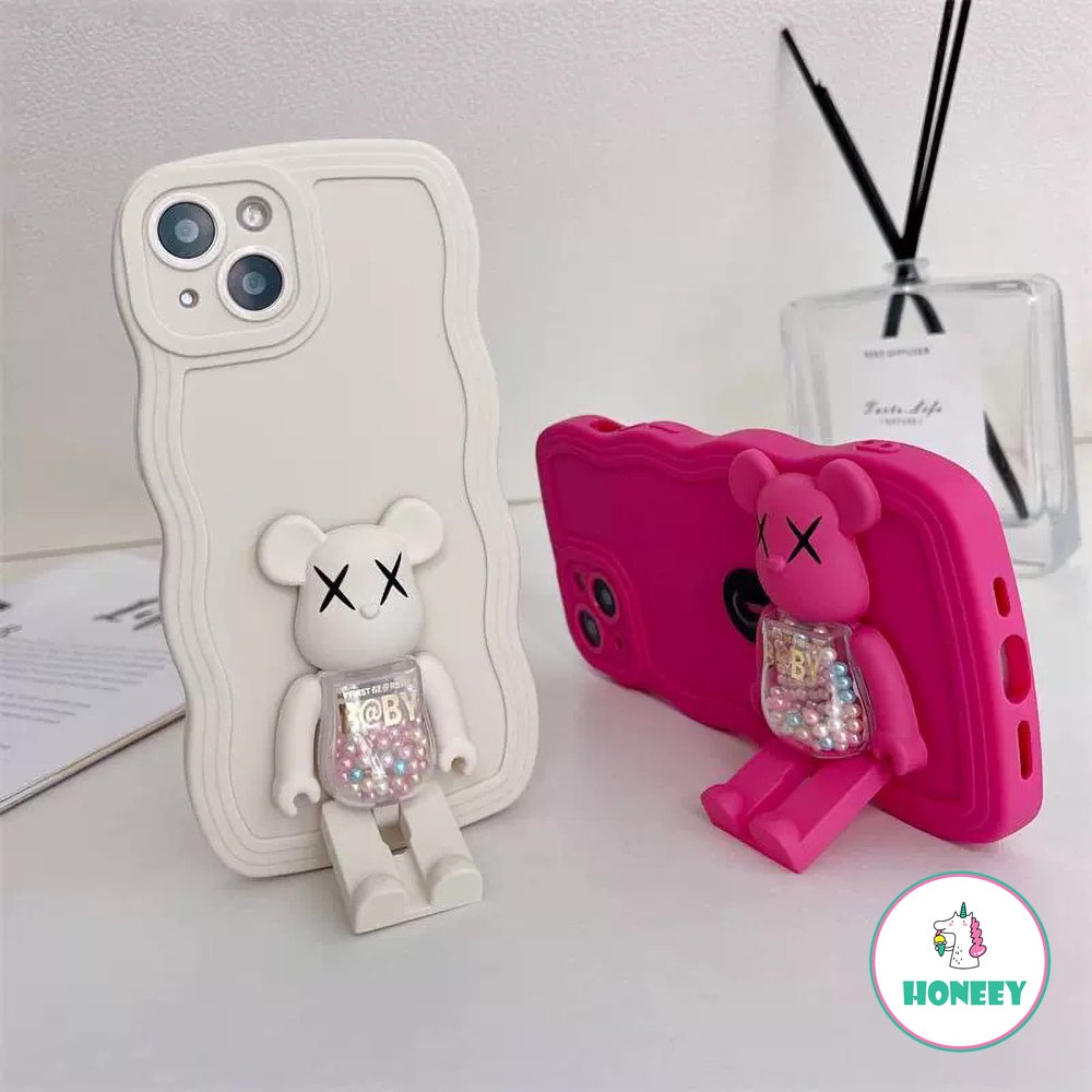 Casing Ponsel KAWS Anime Jepang Lucu 3D Kompatibel Untuk Iphone14 13 12 Pro Max Case iPhone 11 Pro Max XR Cute Shockproof Soft Cover