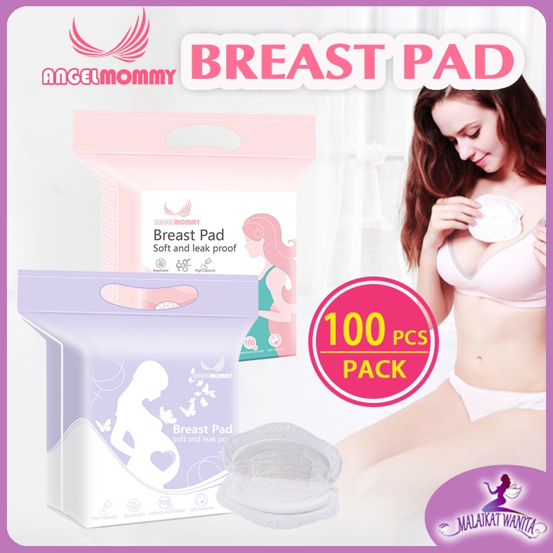 ANGEL MOMMY 100PCS DISPOSABLE BREAST PAD ANTI-GALACTORRHEA PAD LEAK-PROOF NURSING MAMA PAD