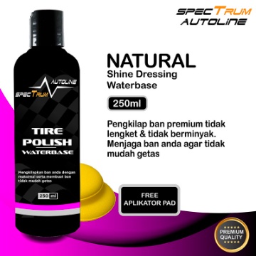 PENGKILAP BAN MOBIL DAN MOTOR PREMIUM NATURAL SHINE DRESSING WATERBASE BISA COD TKM