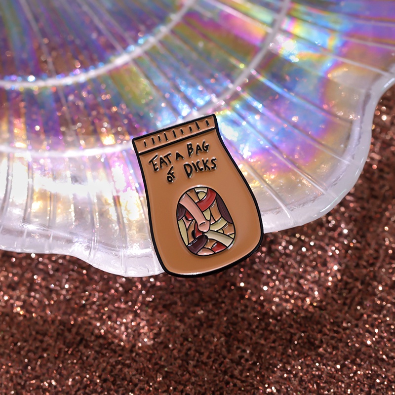 Makan Kantong Penis Spoof Franc Bros Hadiah Ransel Lencana Untuk Teman