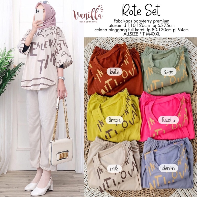 ROTE SET ORI VANILLA | Kaos Babyterry