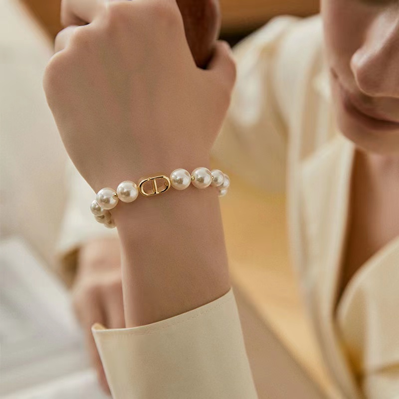 Ifyou Elegan Y2K Tulip Emas Kristal Kupu-Kupu Pasangan Gelang Fashion Choker Bracelets Untuk Wanita Perhiasan Aksesoris