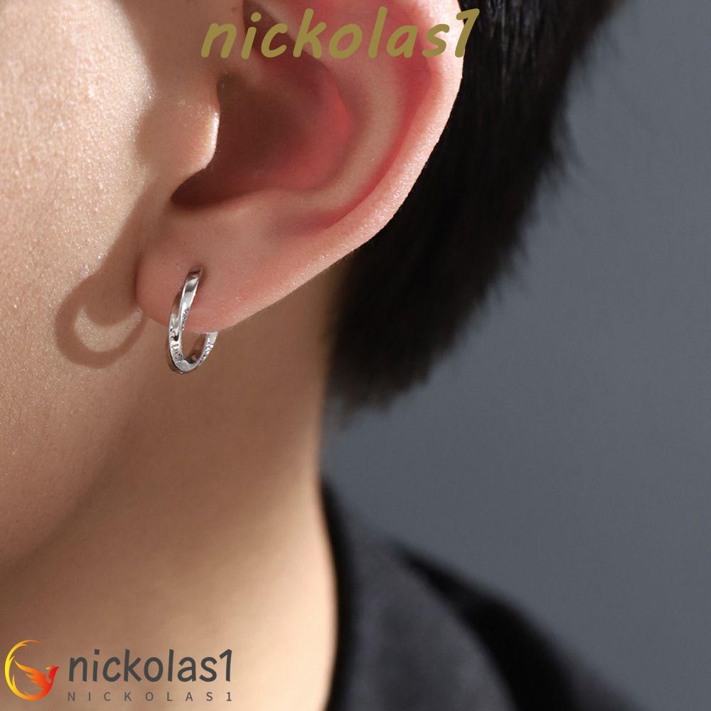 NICKOLAS1 Anting Punk Fashion Minimalis Keberuntungan Telinga Gesper Pria Perhiasan Telinga Hadiah Pesta Ear Studs