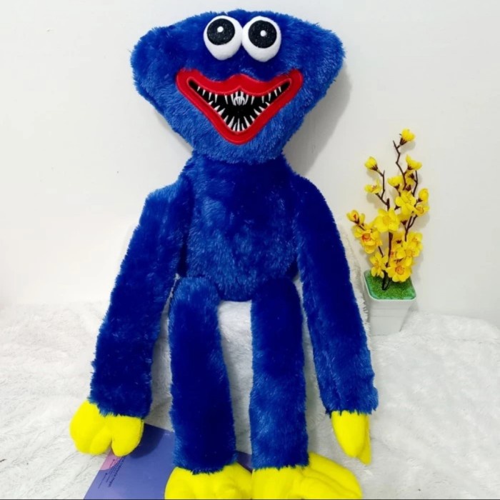 BONEKA HUGGY WUGGY / HAGI WAGI - Biru 40cm