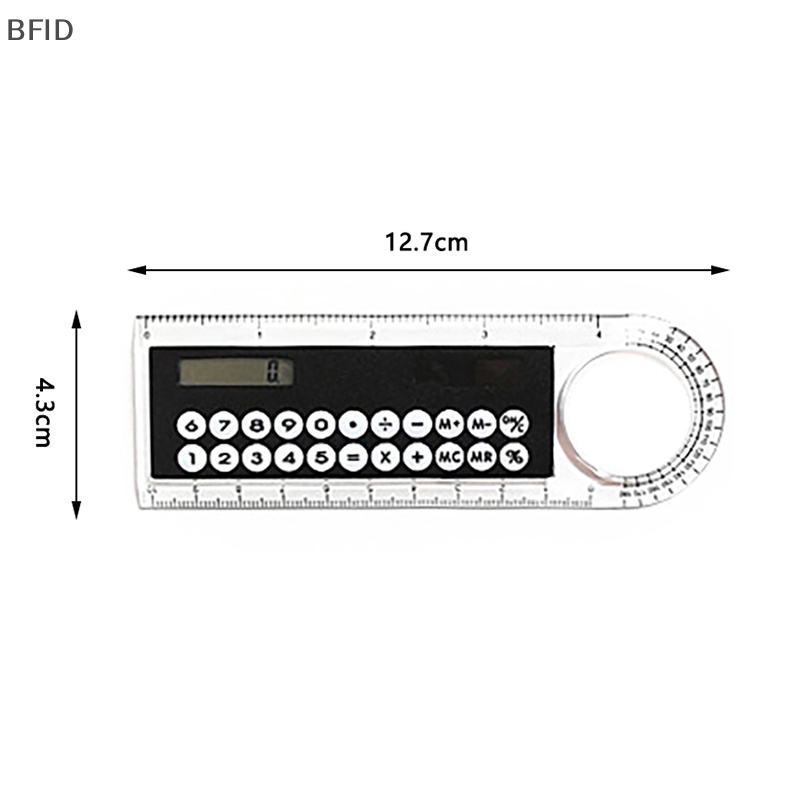 [BFID] Penggaris Kalkulator Mini Portable al Solar Panjang 10cm Penggaris Sudut Penggaris Kartu Alat Tulis Siswa Kantor Sekolah Alat Tulis Solar Rullers [ID]