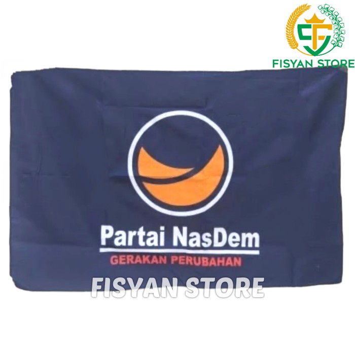 Bendera Partai Nasional Demokrat | Bendera Nasdem 60 x 90 CM (100 PCS)