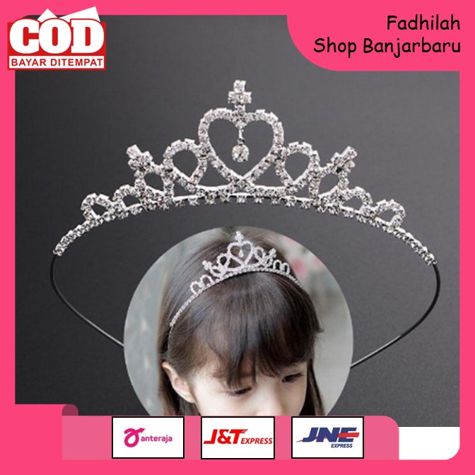 BANDO MAHKOTA WANITA KOREA FASHION / BANDO ANAK / BANDO PRINCESS / BANDANA MAHKOTA | FADHILAH SHOP BJB