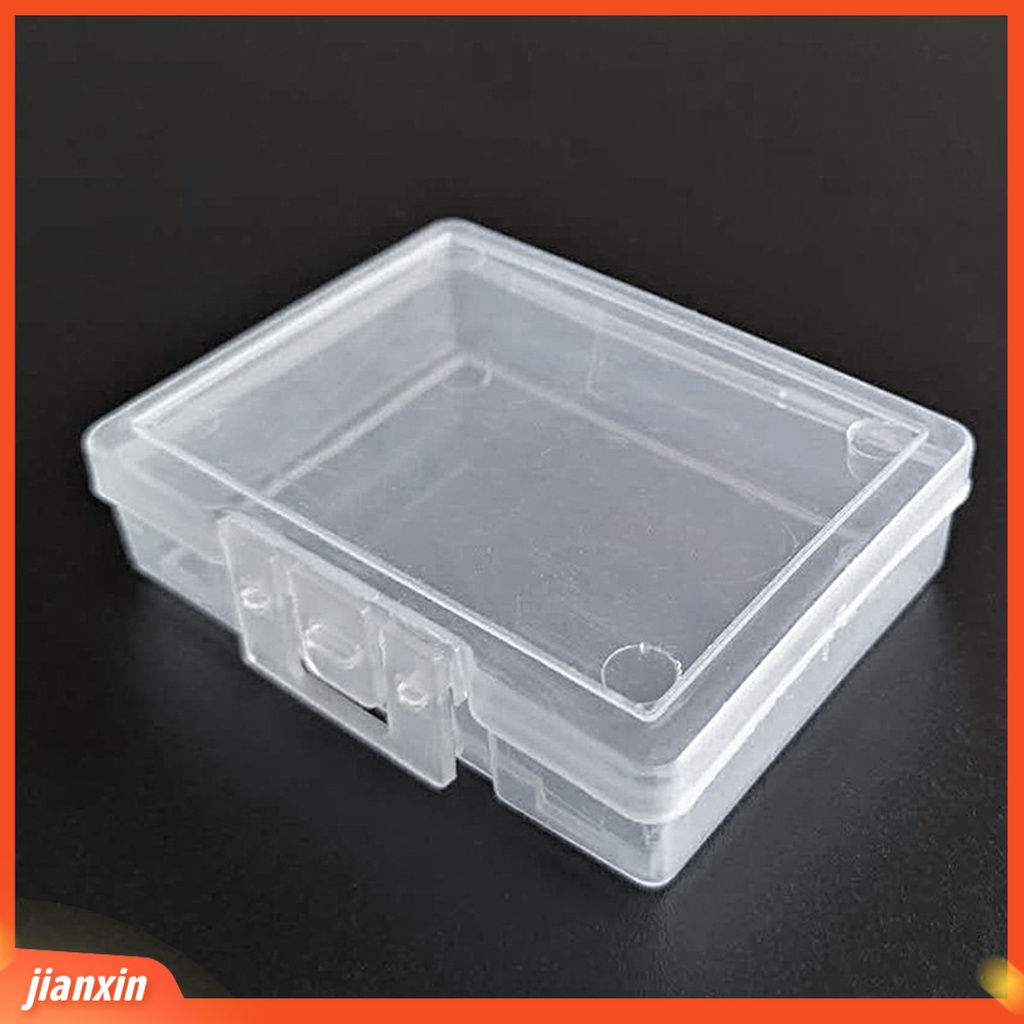 (In Stock) Kotak Transparan Anti Gores Kuat Dan Kokoh Mudah Dibawa Penyimpanan Aksesoris Kosong Mini Bening Organizer Storage Box Untuk Outdoor