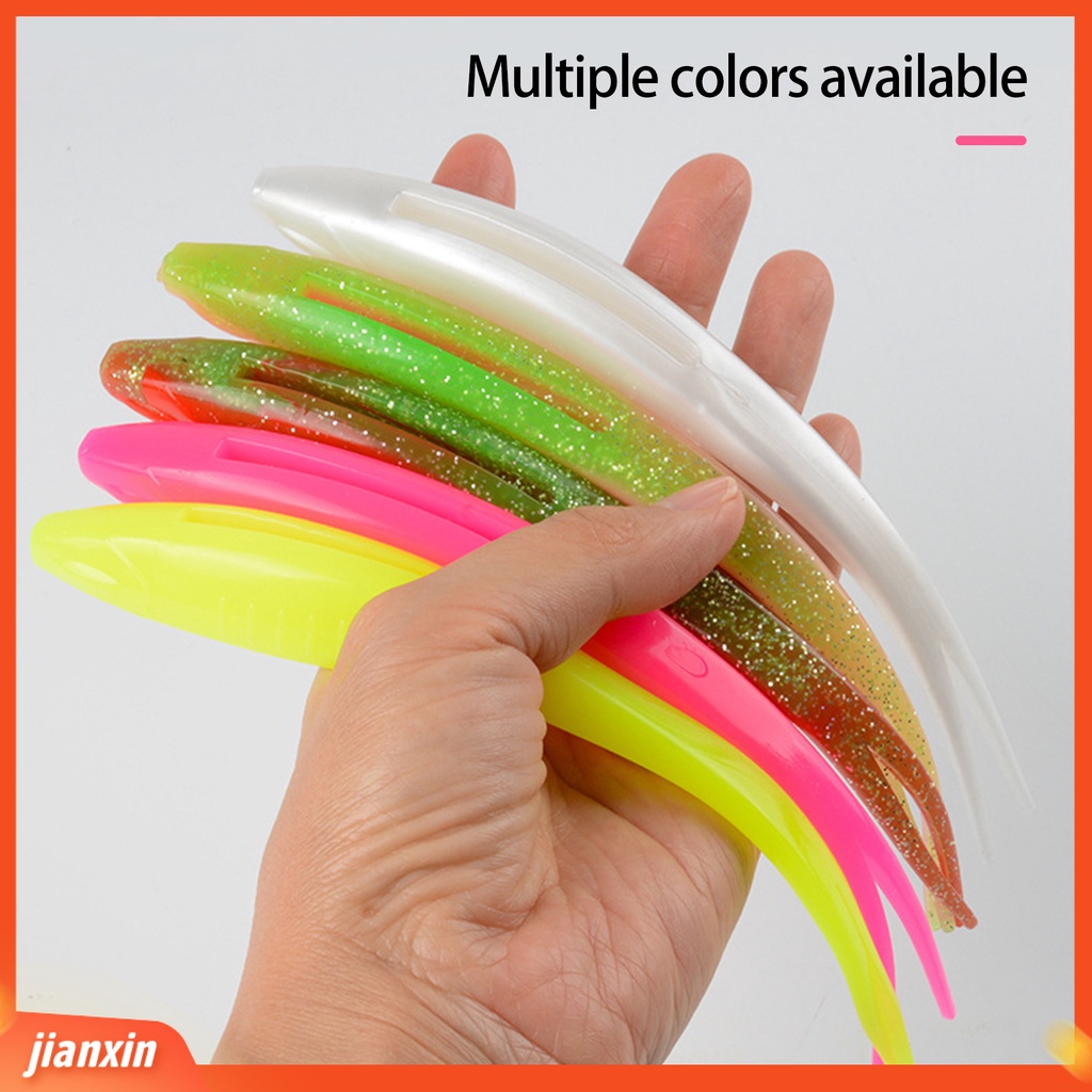 (In Stock) 3Pcs 17cm /16g Soft Lure Elastisitas Tinggi Tahan Gigit Menggoda Simulasi Besar Bercabang Ekor Mengambang Umpan Memancing Aksesoris