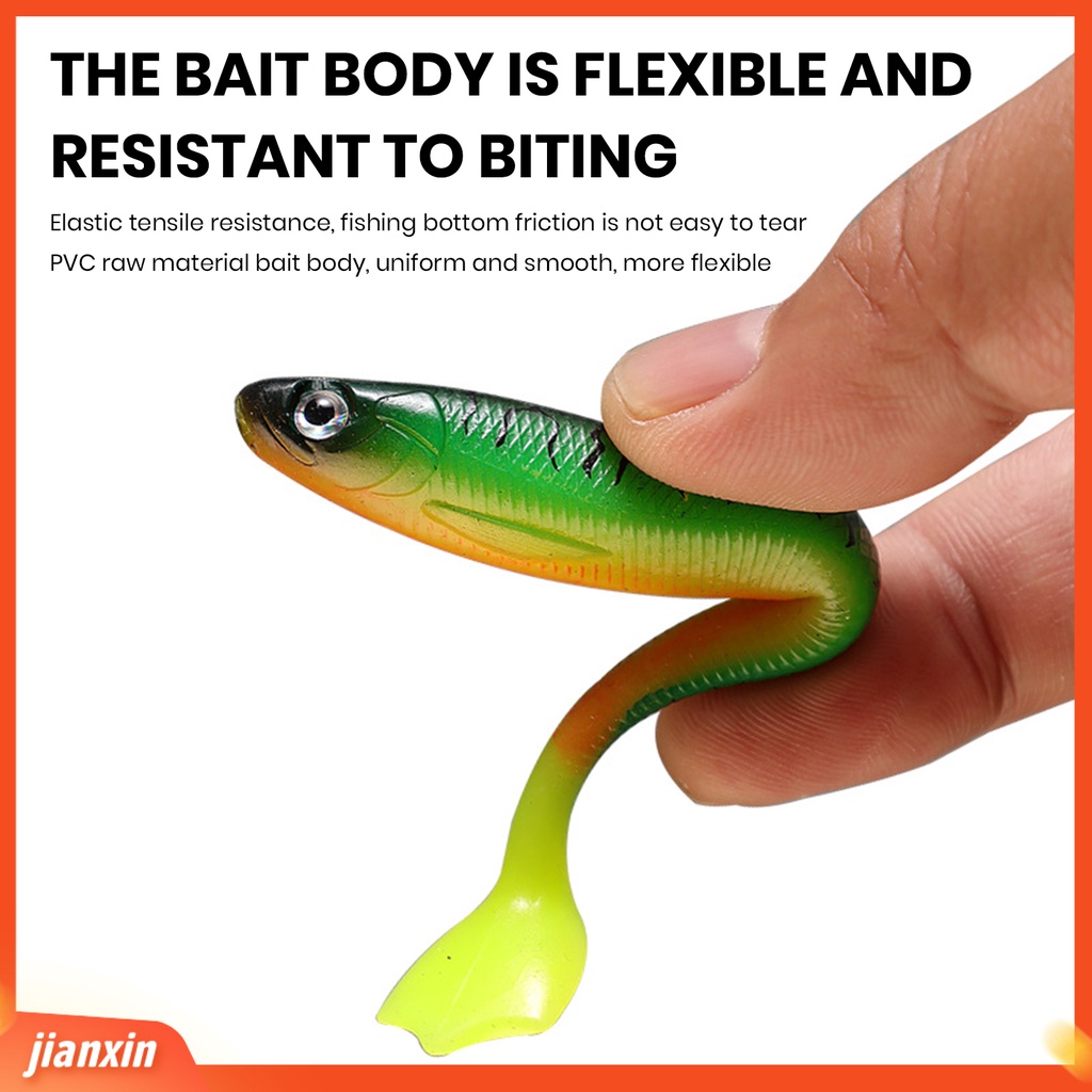 (In Stock) 7Pcs 9cm /6g Umpan Buatan 3D Mata Portable Penampilan Realistis Elastisitas Tarik Fleksibel Menarik Ikan Warna Cerah Soft Lure Umpan Simulasi Memancing Luar Ruangan