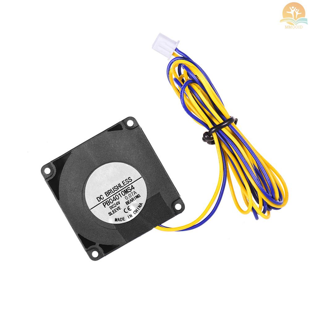 In Stock4010 Brushless Blower Cooling Fan Turbo Fan 40 * 40 * 10mm 24V DC Dengan Ball Bearing 2Pin Konektor Untuk CR-8S Ender 3D Printer Hotend Extruder